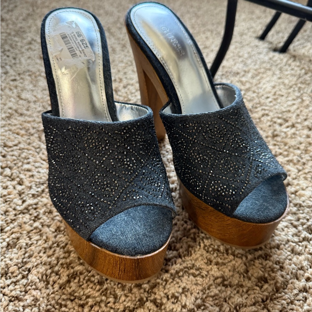 Stylish Black Platform Heels